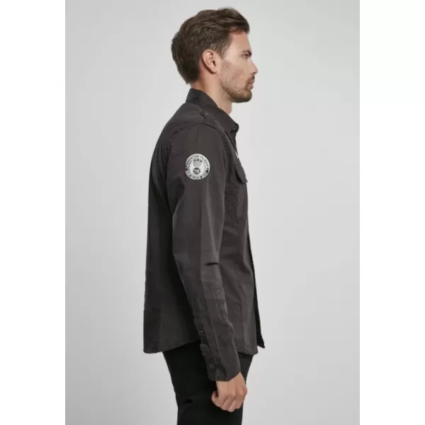  Srajca BRANDIT LUIS VINTAGE BD4023 ČRN 