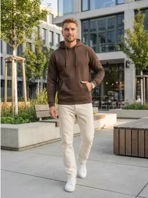 Moški pulover ALTISPORT NoPrint NP/ALM697NJ RJAVA