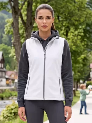Ženski softshell telovnik ALTISPORT NoPrint NP/ALW7211NJ BELA/BELA