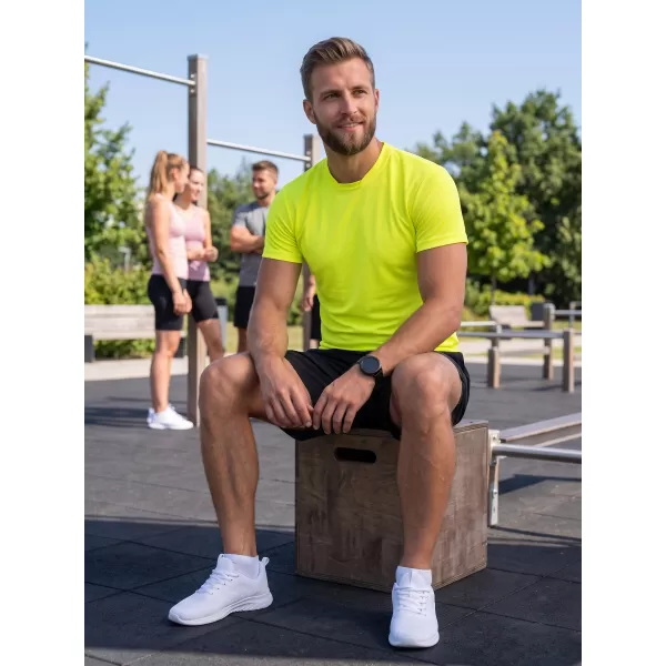  Moška funkcionalna majica ALTISPORT NoPrint NP/ALM421 NEON RUMENA 