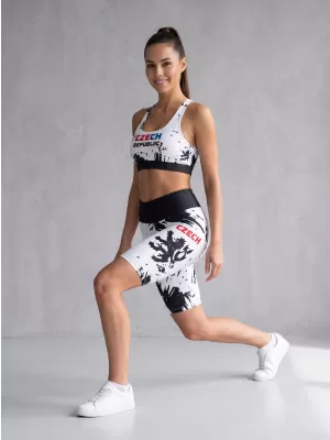 Ženske vrhunske funkcionalne pajkice nad koleni ALTISPORT VOJ/ALW036LEG02 ABSTRAKCIJA