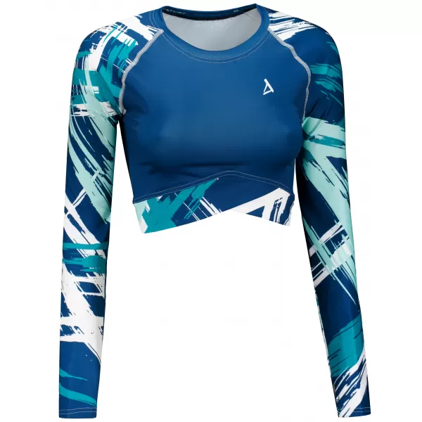  Vrhunski ženski funkcionalni top z dolgimi rokavi ALTISPORT VOJ/ALW039TR04 NAVADE 