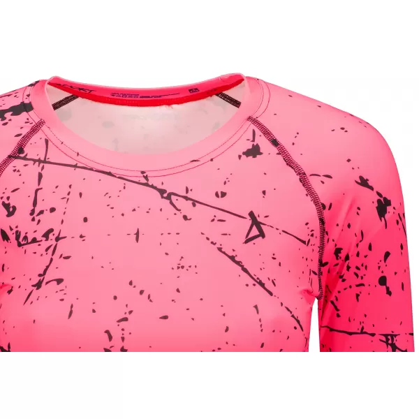  Vrhunski ženski funkcionalni top z dolgimi rokavi ALTISPORT VOJ/ALW034TR04 FLUO ROZA 
