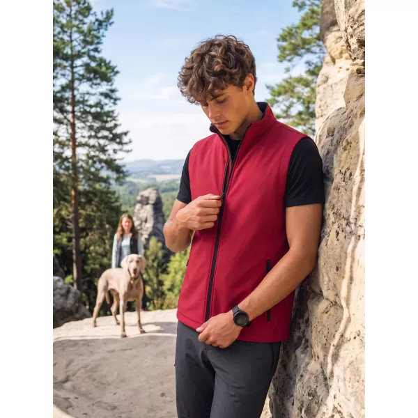  Moški softshell telovnik ALTISPORT NoPrint NP/ALM8211NJ RDEČA/ČRNA 