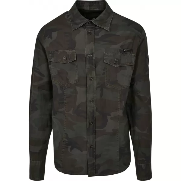  Srajca BRANDIT SLIM WORKER BD4005 OLIVE CAMO 