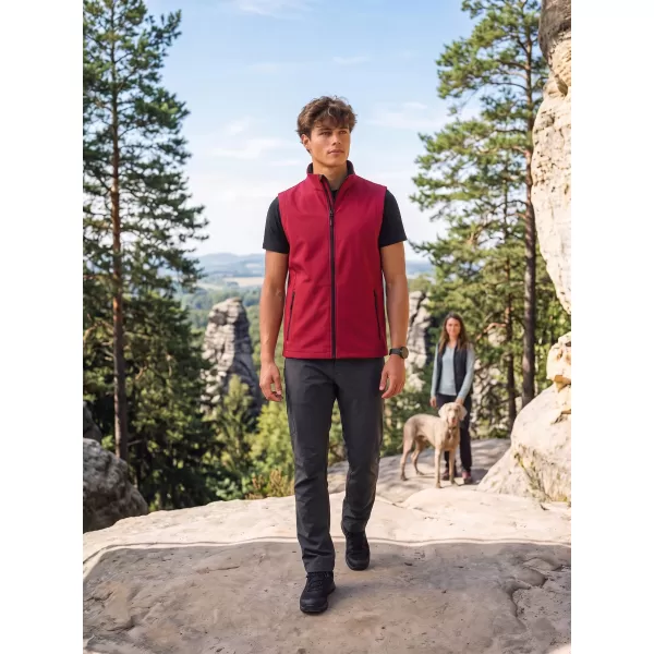  Moški softshell telovnik ALTISPORT NoPrint NP/ALM8211NJ RDEČA/ČRNA 