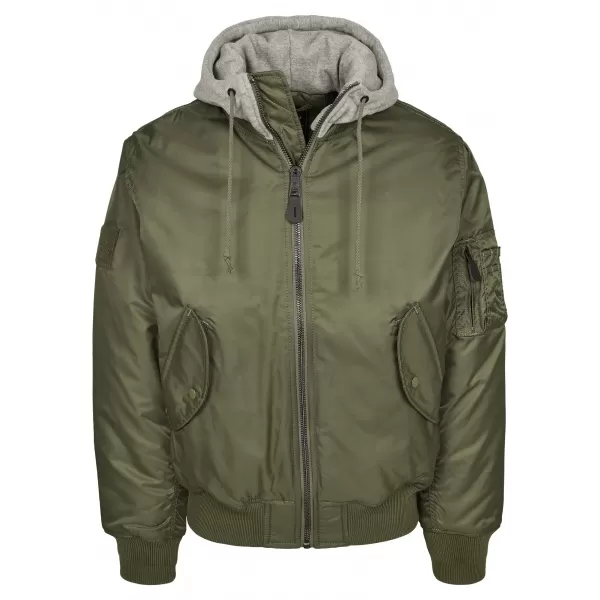  Jakna BRANDIT HOODED MA BD3150 OLJČNA/SIVA 