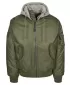 Jakna BRANDIT HOODED MA BD3150 OLJČNA/SIVA