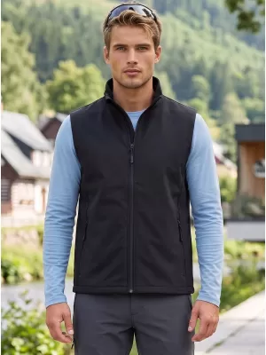 Moški softshell telovnik ALTISPORT NoPrint NP/ALM8211NJ ČRNA/ČRNA