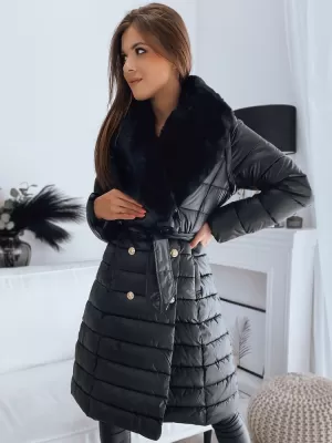 Plašč DSTREET MADAME TY3154 ČRN