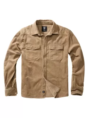 Srajca BRANDIT CORDUROY CLASSIC BD4035 KAMELA