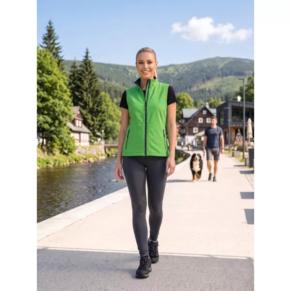  Ženski softshell telovnik ALTISPORT NoPrint NP/ALW7211NJ ZELENA/MORNARSKO MODRA 