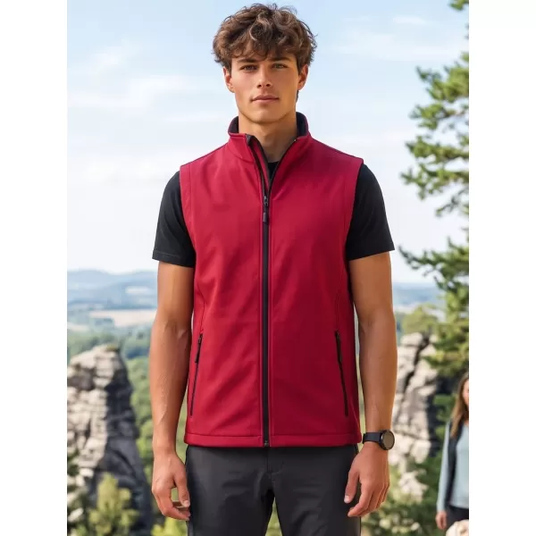  Moški softshell telovnik ALTISPORT NoPrint NP/ALM8211NJ RDEČA/ČRNA 