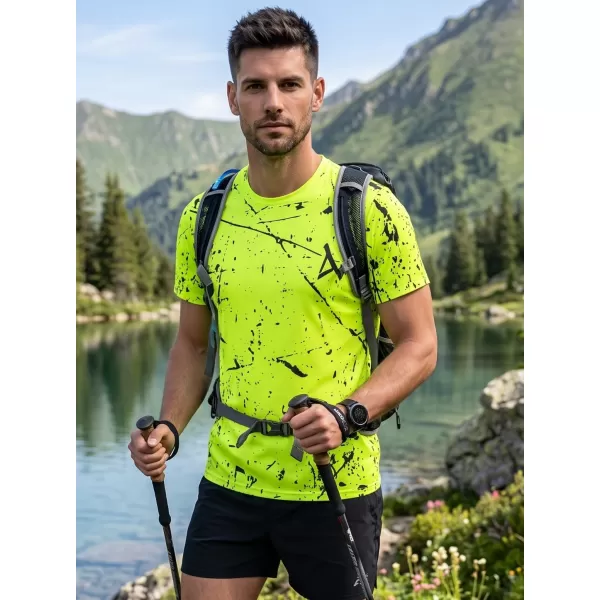  Moška funkcionalna premium majica ALTISPORT VOJ/ALM034TR01 NEON RUMENA 
