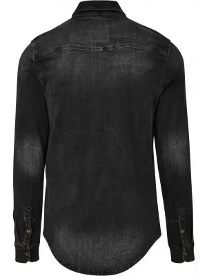 Srajca BRANDIT RILEY DENIM BD4020 ČRN