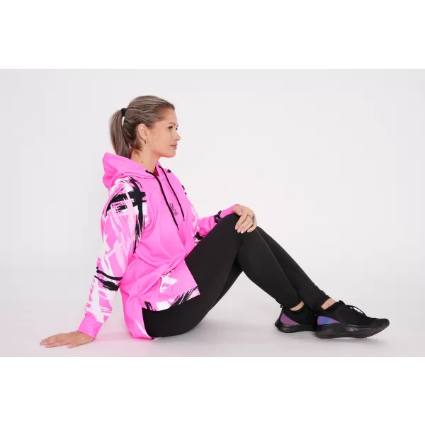  Ženski funkcionalni podaljšani pulover premium ALTISPORT VOJ/ALW039MI03 FLUO ROZA 