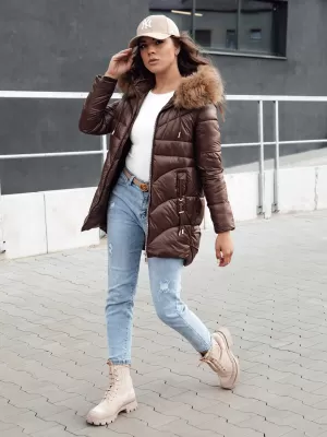 Ženska jakna DSTREET WINTERCHIC KARAMELA