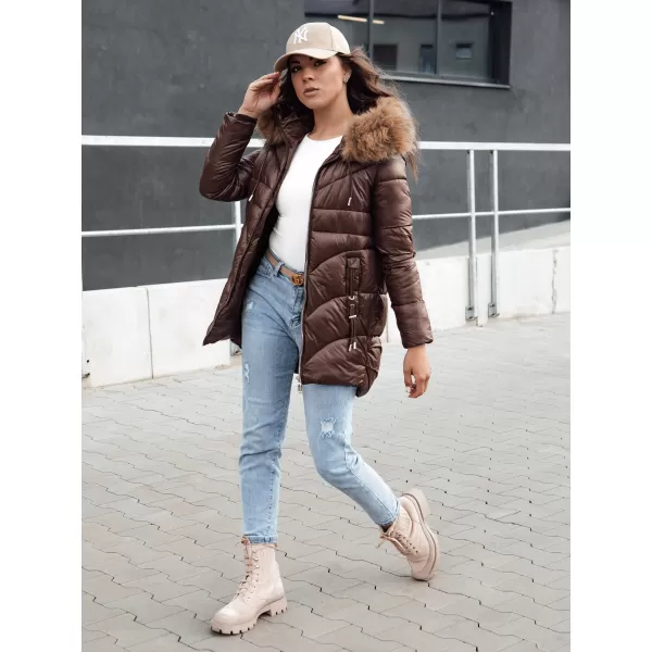  Ženska jakna DSTREET WINTERCHIC KARAMELA 