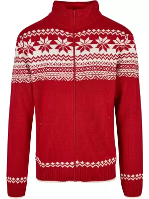 Moška jopica BRANDIT CARDIGAN NORWEGER BD5030 RDEČA