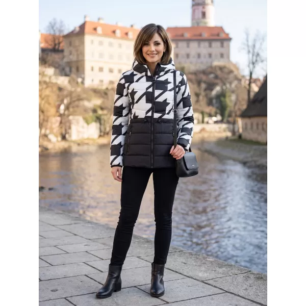  Ženska jakna ALTISPORT DARCIA ČRNO/BELO 