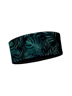 Otroški športni naglavni trak MONSTERA BLACK WAMU