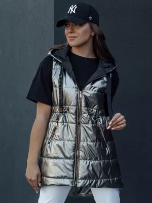 Telovnik DSTREET PIXIECODE TY4437 TEMNO SIVA