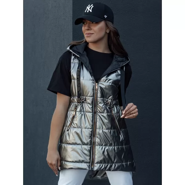  Telovnik DSTREET PIXIECODE TY4437 TEMNO SIVA 