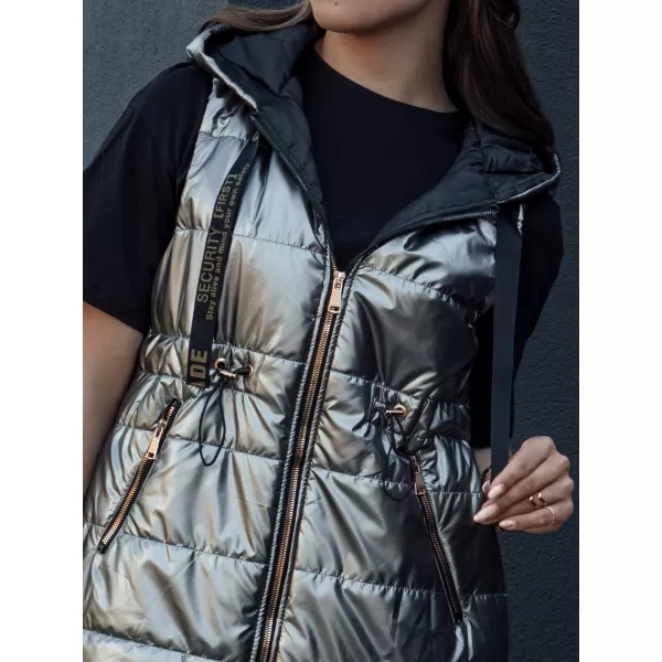  Telovnik DSTREET PIXIECODE TY4437 TEMNO SIVA 
