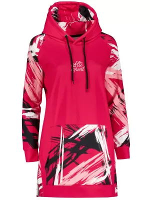 Ženski funkcionalni podaljšani pulover premium ALTISPORT VOJ/ALW039MI03 VIVA MAGENTA