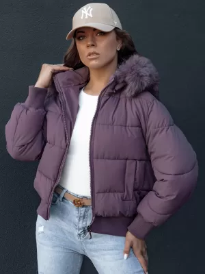 Ženska jakna DSTREET VIJOLIČNA