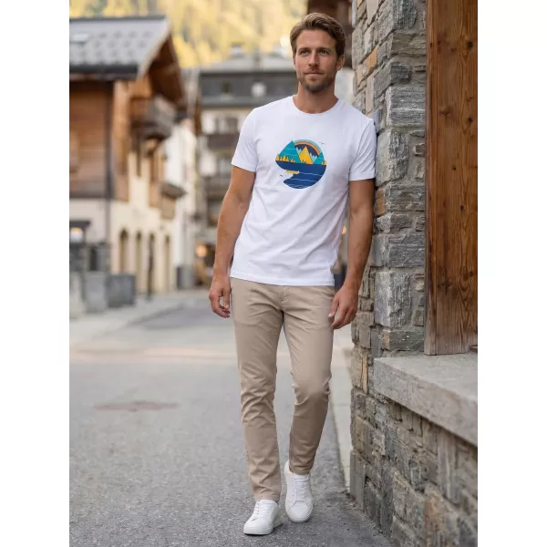  Moška majica s kratkimi rokavi ALTISPORT ALM186129 BELA 