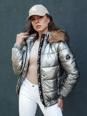 Ženska jakna DSTREET MELANI TEMNO SIVA
