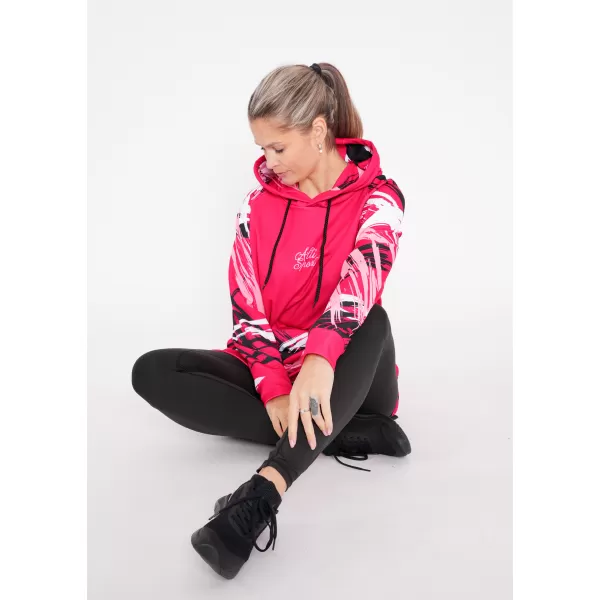  Ženski funkcionalni podaljšani pulover premium ALTISPORT VOJ/ALW039MI03 VIVA MAGENTA 