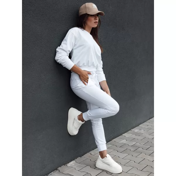 Damske trenirke DSTREET CASUALVIBE BELA 