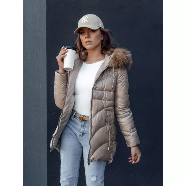  Ženska jakna DSTREET WINTERCHIC KARAMELA 
