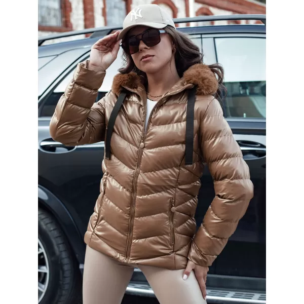  Ženska jakna DSTREET MIRIAL ty4573 KARAMELA 