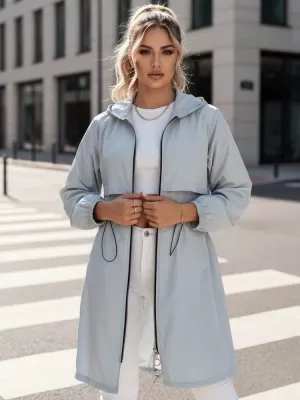 Ženski plašč DSTREET WOLINA TY4153 SVETLO SIV Dstreet1