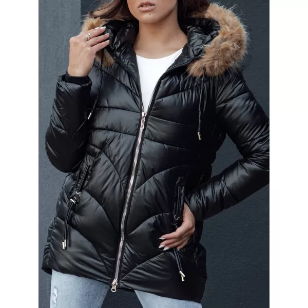  Ženska jakna DSTREET WINTERCHIC ČRN 