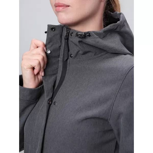  Ženski softshell plašč LOAP LUNARA TEMNO SIVA 