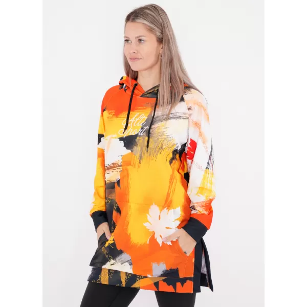  Ženski funkcionalni podaljšani pulover premium ALTISPORT VOJ/ALW019MI03 ORANŽNA 