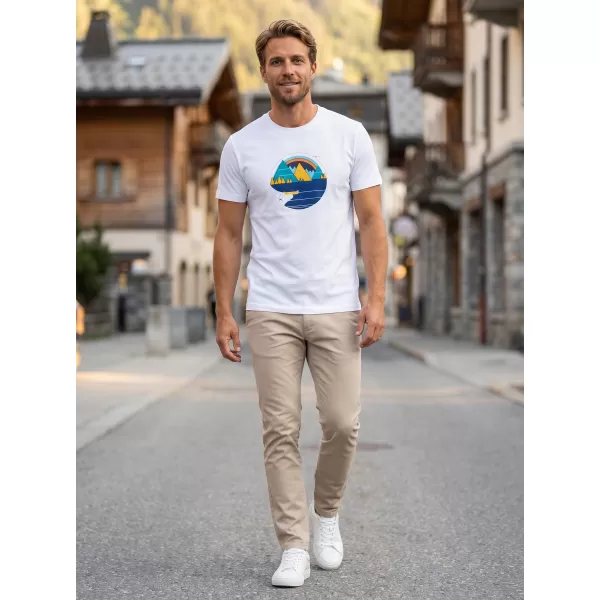  Moška majica s kratkimi rokavi ALTISPORT ALM186129 BELA 
