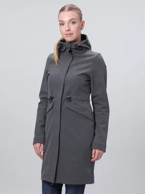 Ženski softshell plašč LOAP LUNARA TEMNO SIVA