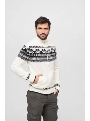 Moška jopica BRANDIT CARDIGAN NORWEGER BD5030 BELA