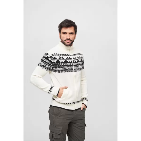  Moška jopica BRANDIT CARDIGAN NORWEGER BD5030 BELA 