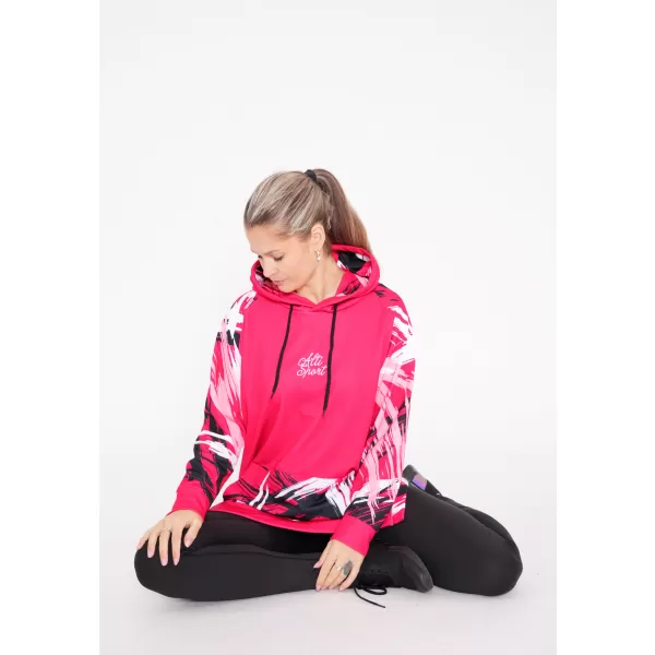  Ženski funkcionalni podaljšani pulover premium ALTISPORT VOJ/ALW039MI03 VIVA MAGENTA 