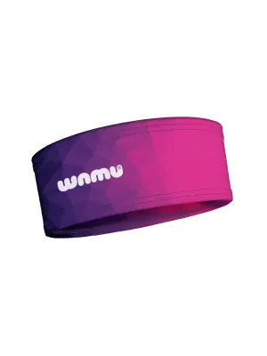 Otroški športni trak za glavo WAMU MOZAIKA VIJOLIČNA