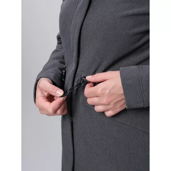  Ženski softshell plašč LOAP LUNARA TEMNO SIVA 