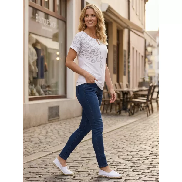  Ženska majica s kratkimi rokavi ALTISPORT DAFFY BELA 
