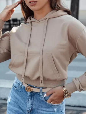 Damske trenirke DSTREET TRENDHOOD BY1311 KARAMELA