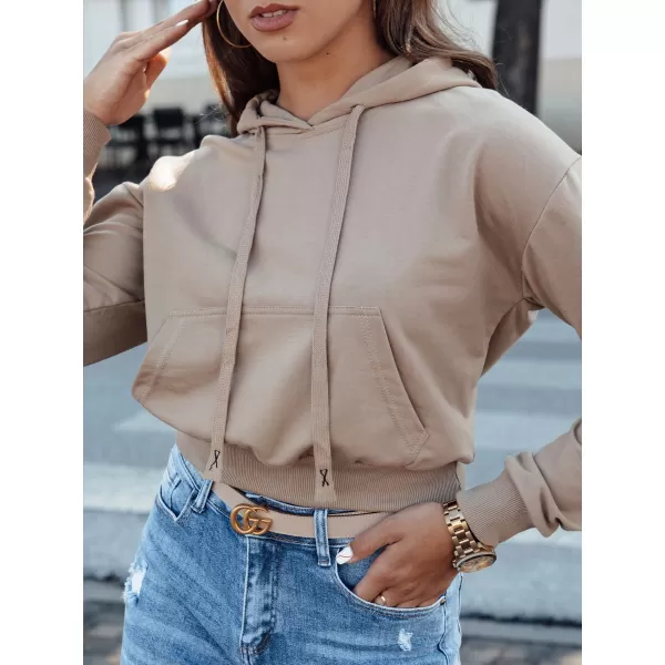  Damske trenirke DSTREET TRENDHOOD BY1311 KARAMELA 